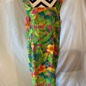 Clere Tropical Palm Print Dress NWT. Size 16